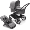 bugaboo Carro de bebé Fox 5 con capazo y asiento Black /Grey Melange