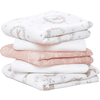 aden +anais™ burp cloth 5-pack Blush ing Bunnies