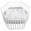 roba Parc bébé hexagonal miffy® bois blanc 119x104 cm