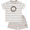 JACKY T-shirt + Shorts LITTL LION ringlets/beżowo-melanżowy 