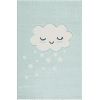 LIVONE Tapis enfant Kids love Rugs nuage menthe/blanc