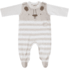 JACKY Romper set LITTLE LION beżowy melanż/biały