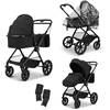 MOON Carrito de bebé 2 en 1 colección 2024 Clicc black melange