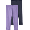 name it Leggings 2 Pack Nkfvivian Sand Verbena/Dark Sapphire