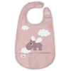 Done by Deer ™ Babero con velcro Happy clouds rosa