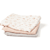 Kids Concept ® Set de 3 mantas de muselina rosa