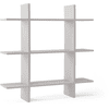 Kids Concept® Étagère murale 3 niveaux bois gris 70x70 cm