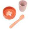Done by Deer ™ Set de vaisselle en silicone First meal papaya