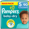 Pampers Baby-Dry bleier, størrelse 5 Junior, 11-16 kg, Maxi Pack (1 x 90 bleier)