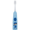 chicco elektrische Zahnbürste mit austauschbarer Batterie und Ersatzbürstenkopf für Kinder blau