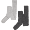 Minymo Collants, pack de 2 Grey Melange