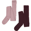Minymo Collants pack de 2 lilas burnished