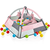 babyGO  - Hrací podložka s míčky růžová