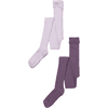 Minymo Collants, pack de 2 Very Grape