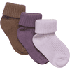 Minymo Dětské ponožky 3 Pack Very Grape