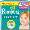 Pampers Couches Baby-Dry taille 4+ 10-15 kg, Maxi Pack 1x94 pièces