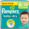 Pampers Baby-Dry luiers, maat 6, 13-18 kg, Maxi Pack (1 x 78 luiers)