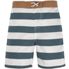 LÄSSIG Stripes Shorts de baño UV bloque blanco azul