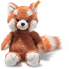 Steiff Suave Cuddly Friends Panda rojo Benji marrón rojizo, 28 cm