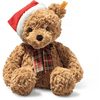 Steiff Blød Cuddly Friends Teddy Bear Jimmy brown Christmas, 30 cm