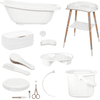 bébé-jou ® Babybadje Set 8-delig Sense White