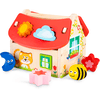 New Classic Toys Gioco da infilare Casa, 8 pezzi colorati