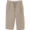 s. Olive r Pantaloni di mussola marrone chiaro