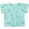 Staccato  T-skjorte vannblå mønstret 