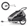 CROOZER Fietskar Kid Keeke 2 Stone Grey inclusief joggerset