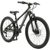 Bikestar Kinderrad 24 Zoll Alu MTB Sport schwarz, grün