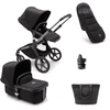 bugaboo Kombivogn Fox 5 med tilbehør Black / Mid night  Black 