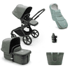 bugaboo Carro de bebé combi Fox 5 con accesorios Black / Forest Green 