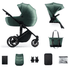 Kinderkraft Carro de bebé combi PRIME 2 2 en 1 Dark Green 
