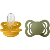 BIBS® Schnuller Supreme Honey Bee & Olive Silikon 0-6 Monate, 2 Stk.
