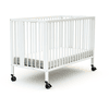 AT4 Babybedje met wielen opvouwbaar ESSENTIEL wit 60 x 120 cm