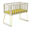 JURABABY culla per bambini Solo 40 x 80 cm bohemien bianco giallo