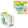 Pampers Windel-Set Harmonie Gr. 2,  4kg - 8kg (240 Windeln) und Feuchttücher Harmonie New Baby, 1.104 Tücher (24 x 46 Stk)