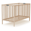 WEBABY składane łóżeczko dziecięce naturalne nieobrobione 60 x 120 cm