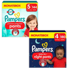 Pampers Premium Protection Pants, Gr. 5, 12-17kg (144 Windeln) und Baby-Dry Pants Night, Gr. 5 12-17kg (160 Pants)