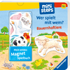 Ravensburger ministeps: Mein erstes Magnetbuch: Wer spielt mit wem? Bauernhoftiere