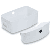 hauck Boîtes de rangement pour chaise haute enfant Alpha White lot de 2