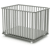 WEBABY Corral plegable haya gris 70x100 cm