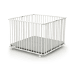 WEBABY Parc bébé pliable hêtre blanc 100x100 cm