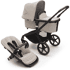 bugaboo Carrito de bebé Fox 5 con capazo y asiento Black /Desert Taupe