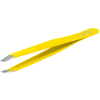pinzas de depilar canal® inclinadas, acero inoxidable amarillo 9 cm