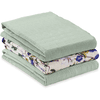 hauck Spucktücher Cuddle N Clean 3er Set Sage/Beige Floral