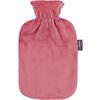 fashy ® Varmtvannsflaske 2L med fleecetrekk i rosa