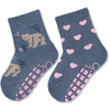 Sterntaler Ponožky ABS dvojité balení medvěd/srdce inkoustově modré 