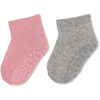 Sterntaler ABS calcetines doble pack uni corto rosa
