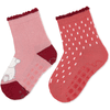 Sterntaler Calcetines ABS doble pack oso polar Elia rosa